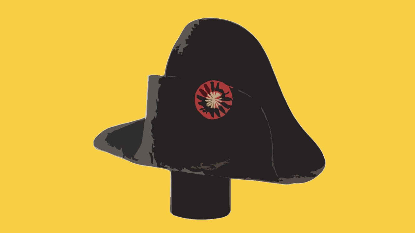 Illustration based on the hat Napoleon wore at Waterloo, from the collection of Deutsches Historisches Museum