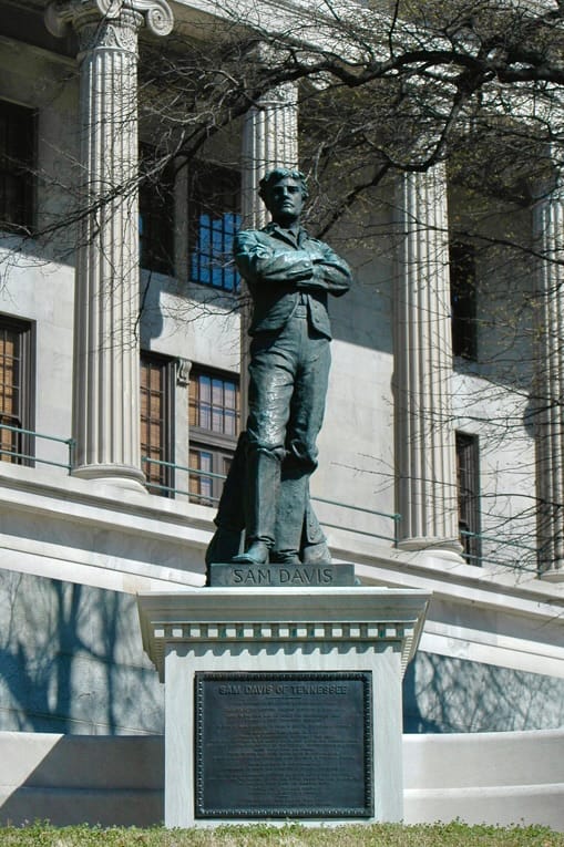 A statue of Sam Davis, State Capitol, Nashville