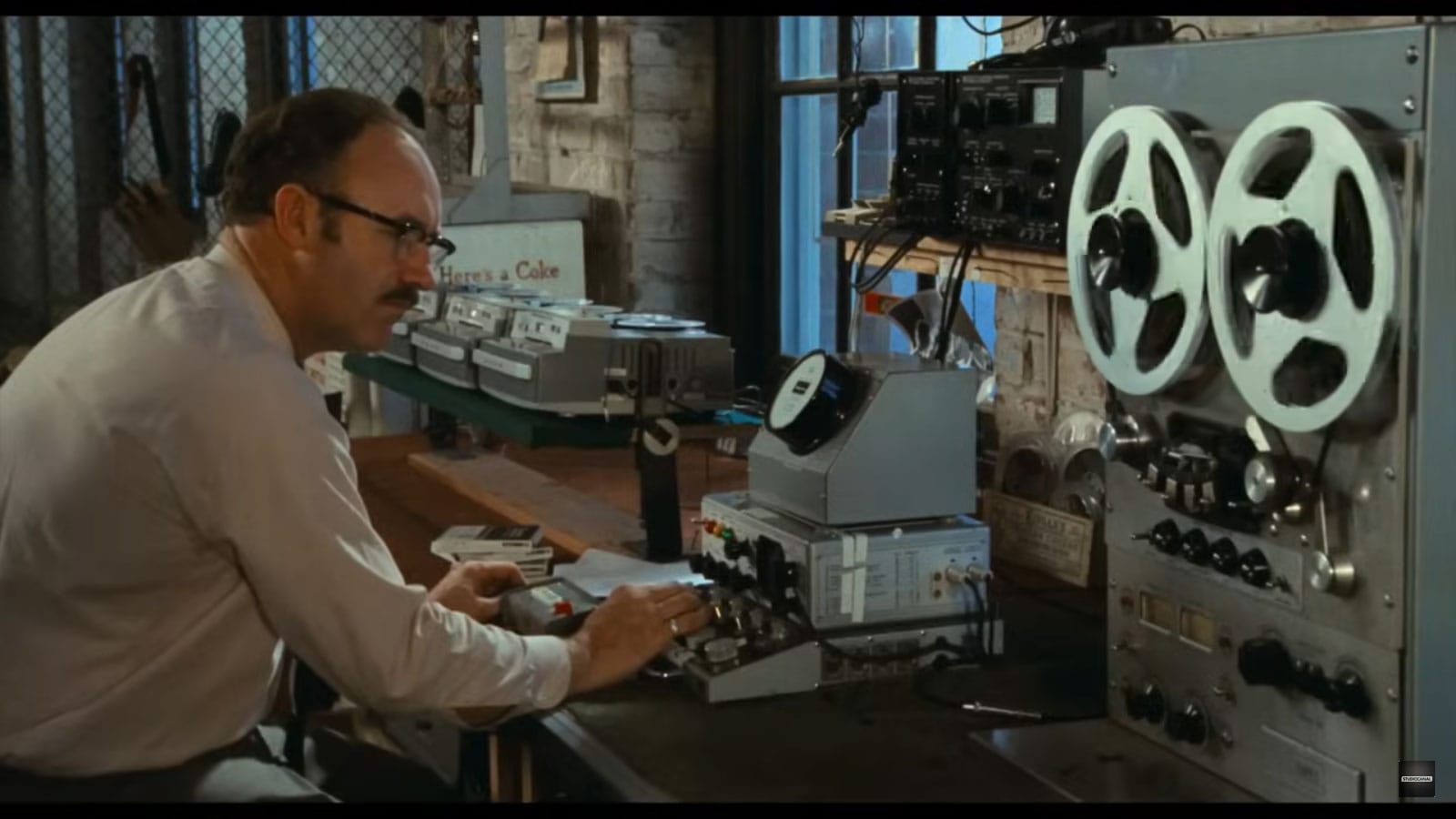 Gene Hackman in the 1970s, surveilling his head off in 'The Conversation'