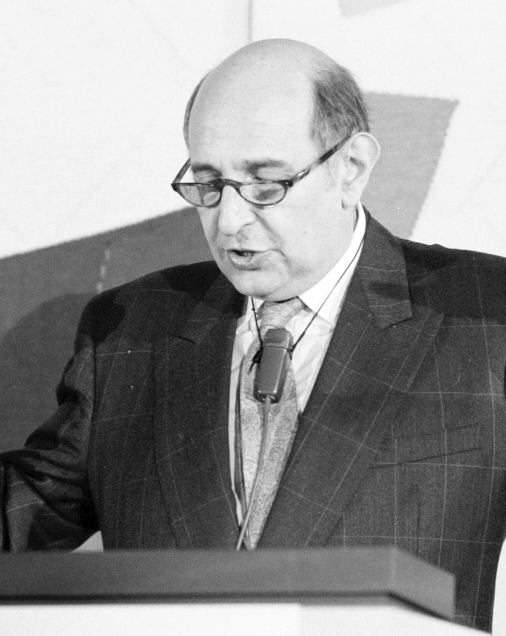 Allan Bloom at a 1989 conference, Universität St. Gallen